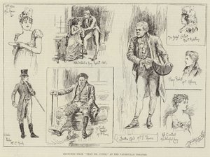 Sketches from That Dr Cupid, at the Vaudeville Theatre by Bernard Partridge